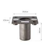 3M DBI-SALA Stainless Steel Flush Core Mount Base High Capacity with Top Plate (8000092)